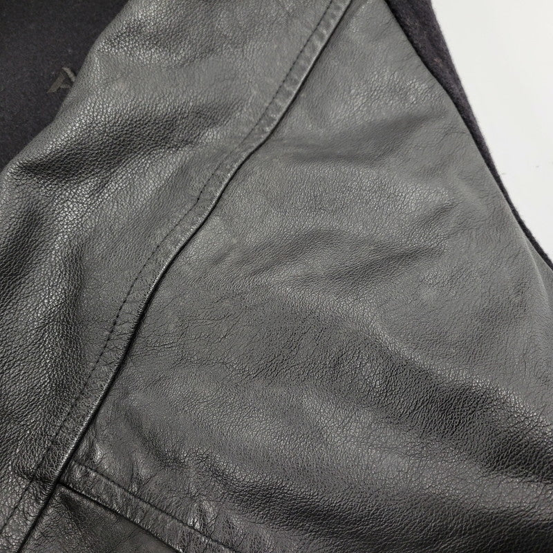 【中古品】【メンズ】 USA製 WOOL VARSITY JACKET ウールバーシティジャケット アウター 145-260208-tt-12-izu サイズ：5X カラー：ブラック 万代Net店