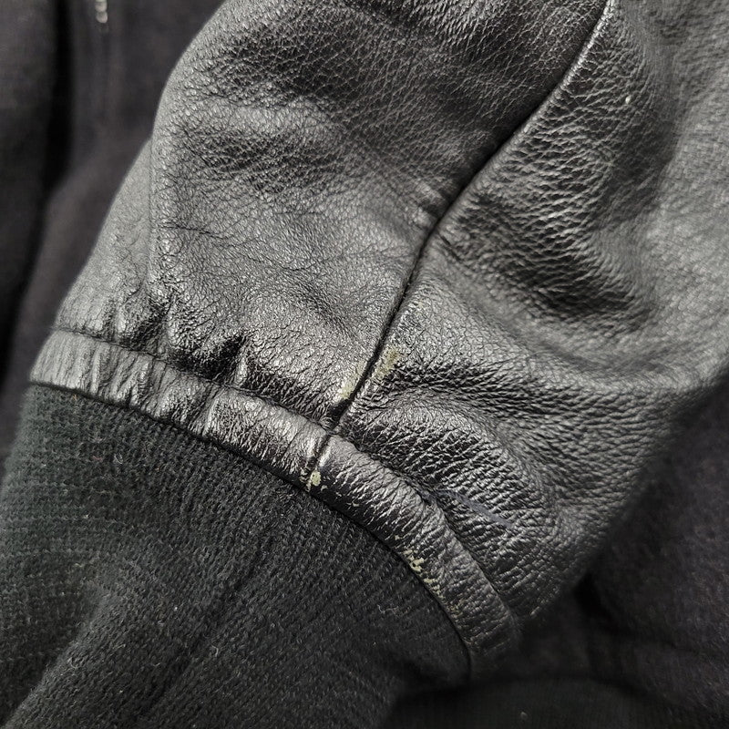 【中古品】【メンズ】 USA製 WOOL VARSITY JACKET ウールバーシティジャケット アウター 145-260208-tt-12-izu サイズ：5X カラー：ブラック 万代Net店