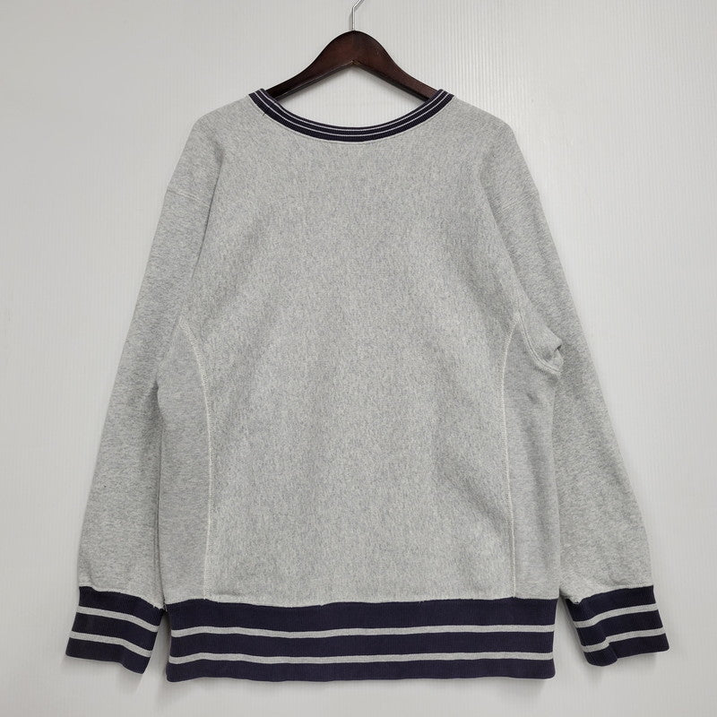 【中古品】【メンズ】 REVERSE WEAVE RIB LINE SWEATSHIRT C8-L038 リバースウィーブ リブライン スウェットシャツ 青単復刻タグ トレーナー 長袖 トップス 148-260209-as-15-izu サイズ：M カラー：グレー 万代Net店
