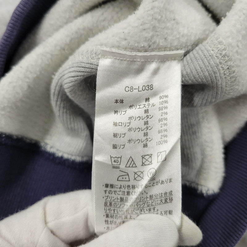 【中古品】【メンズ】 REVERSE WEAVE RIB LINE SWEATSHIRT C8-L038 リバースウィーブ リブライン スウェットシャツ 青単復刻タグ トレーナー 長袖 トップス 148-260209-as-15-izu サイズ：M カラー：グレー 万代Net店