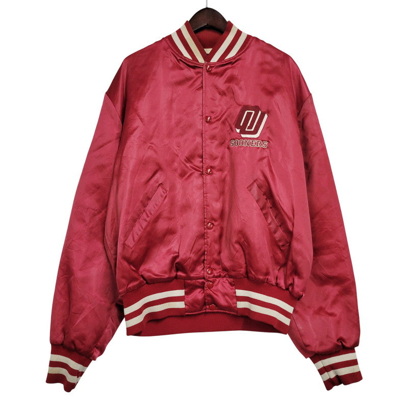【現状渡し品】【メンズ】 HOLLOWAY ホロウェイ OKLAHOMA NYLON SUTADIUM JACKET ナイロン スタジアムジャケット スタジャン USA製 アウター 146-260209-as-13-izu サイズ：XL カラー：レッド 万代Net店