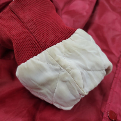 【現状渡し品】【メンズ】 HOLLOWAY ホロウェイ OKLAHOMA NYLON SUTADIUM JACKET ナイロン スタジアムジャケット スタジャン USA製 アウター 146-260209-as-13-izu サイズ：XL カラー：レッド 万代Net店