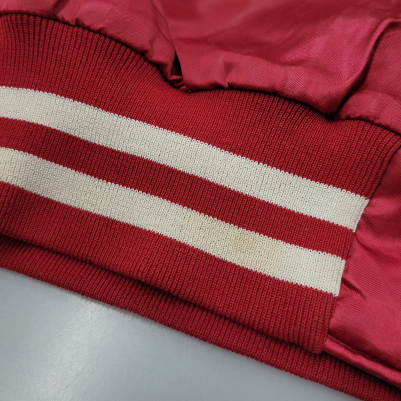 【現状渡し品】【メンズ】 HOLLOWAY ホロウェイ OKLAHOMA NYLON SUTADIUM JACKET ナイロン スタジアムジャケット スタジャン USA製 アウター 146-260209-as-13-izu サイズ：XL カラー：レッド 万代Net店