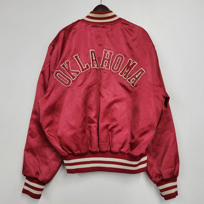 【現状渡し品】【メンズ】 HOLLOWAY ホロウェイ OKLAHOMA NYLON SUTADIUM JACKET ナイロン スタジアムジャケット スタジャン USA製 アウター 146-260209-as-13-izu サイズ：XL カラー：レッド 万代Net店