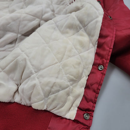 【現状渡し品】【メンズ】 HOLLOWAY ホロウェイ OKLAHOMA NYLON SUTADIUM JACKET ナイロン スタジアムジャケット スタジャン USA製 アウター 146-260209-as-13-izu サイズ：XL カラー：レッド 万代Net店