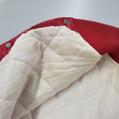 【現状渡し品】【メンズ】 HOLLOWAY ホロウェイ OKLAHOMA NYLON SUTADIUM JACKET ナイロン スタジアムジャケット スタジャン USA製 アウター 146-260209-as-13-izu サイズ：XL カラー：レッド 万代Net店