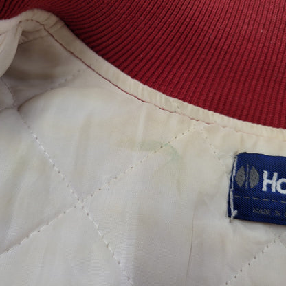 【現状渡し品】【メンズ】 HOLLOWAY ホロウェイ OKLAHOMA NYLON SUTADIUM JACKET ナイロン スタジアムジャケット スタジャン USA製 アウター 146-260209-as-13-izu サイズ：XL カラー：レッド 万代Net店