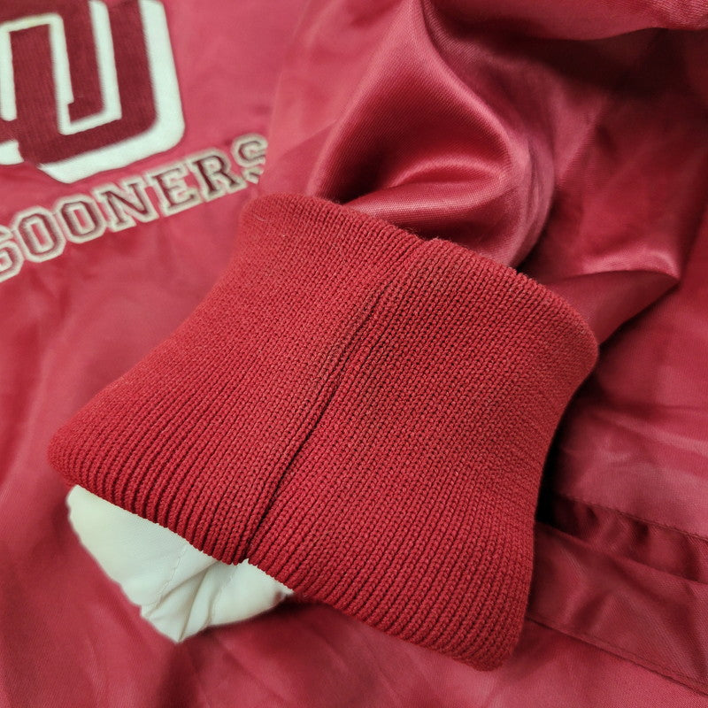 【現状渡し品】【メンズ】 HOLLOWAY ホロウェイ OKLAHOMA NYLON SUTADIUM JACKET ナイロン スタジアムジャケット スタジャン USA製 アウター 146-260209-as-13-izu サイズ：XL カラー：レッド 万代Net店