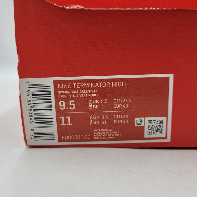 【中古品】【メンズ】 NIKE ナイキ FD0650-100 TERMINATOR HIGH ターミネーター ハイ スニーカー シューズ 靴 160-260210-kk-01-izu サイズ：27.5cm カラー：ノーブルグリーン 万代Net店