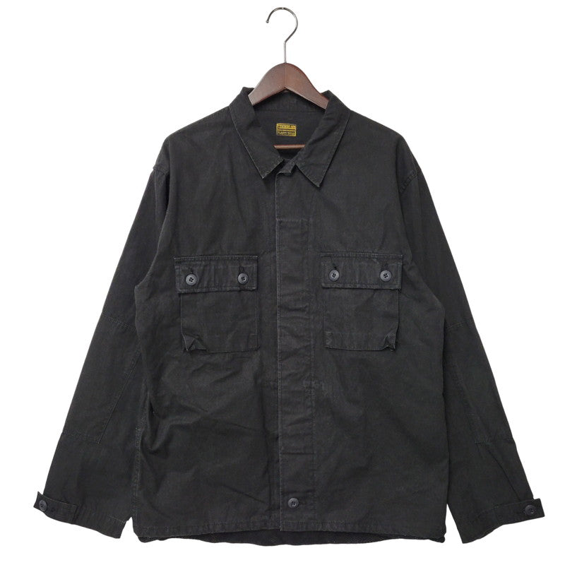 【中古品】【メンズ】 FATIGUE JACKET ファティーグ ジャケット アウター 142-260209-cs-21-izu サイズ：L カラー：ブラック 万代Net店