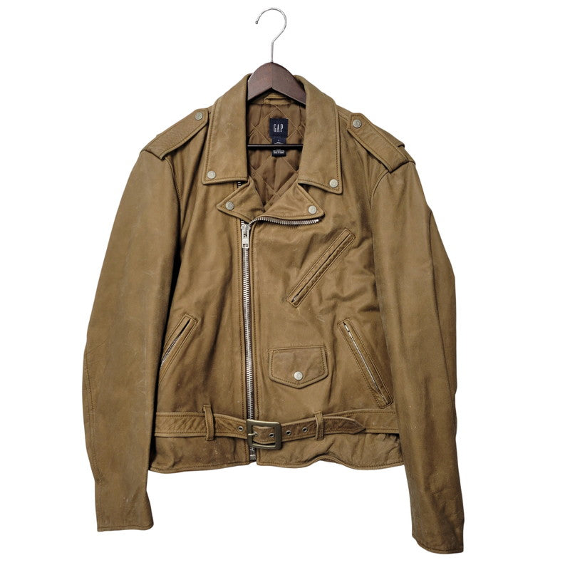 【現状渡し品】【メンズ】 OLD GAP オールドギャップ COW LEATHER DOUBLE RIDERS JACKET カウレザーダブルライダースジャケット アウター 146-260208-tt-11-izu サイズ：L カラー：ブラウン 万代Net店