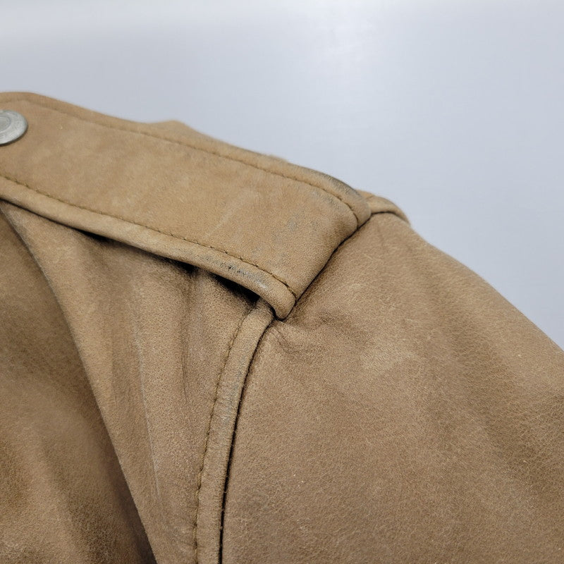 【現状渡し品】【メンズ】 OLD GAP オールドギャップ COW LEATHER DOUBLE RIDERS JACKET カウレザーダブルライダースジャケット アウター 146-260208-tt-11-izu サイズ：L カラー：ブラウン 万代Net店