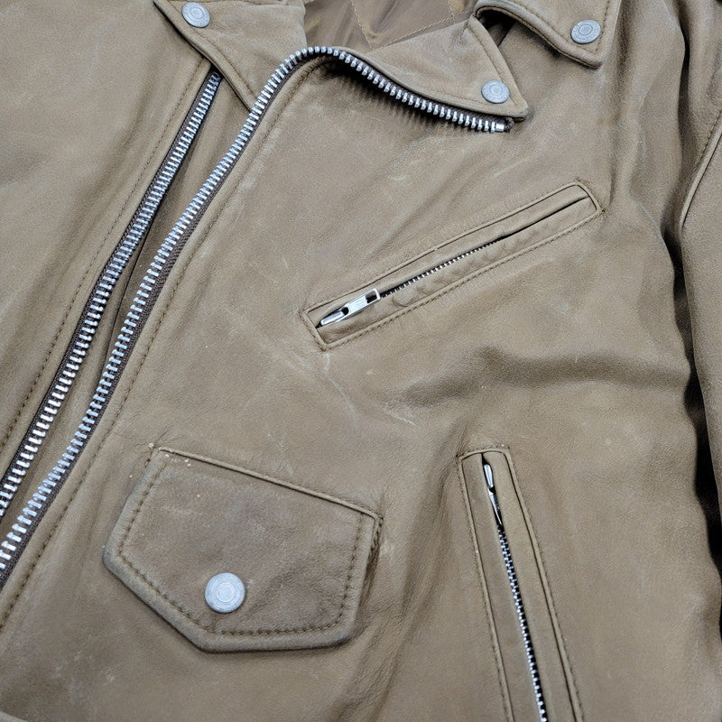 【現状渡し品】【メンズ】 OLD GAP オールドギャップ COW LEATHER DOUBLE RIDERS JACKET カウレザーダブルライダースジャケット アウター 146-260208-tt-11-izu サイズ：L カラー：ブラウン 万代Net店