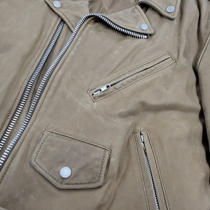 【現状渡し品】【メンズ】 OLD GAP オールドギャップ COW LEATHER DOUBLE RIDERS JACKET カウレザーダブルライダースジャケット アウター 146-260208-tt-11-izu サイズ：L カラー：ブラウン 万代Net店