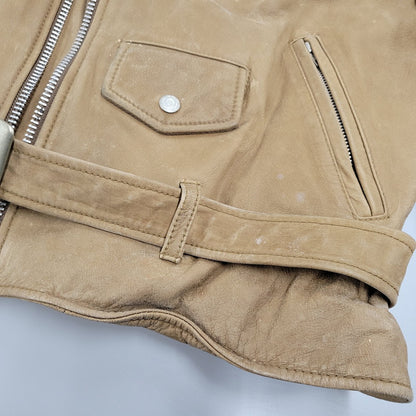 【現状渡し品】【メンズ】 OLD GAP オールドギャップ COW LEATHER DOUBLE RIDERS JACKET カウレザーダブルライダースジャケット アウター 146-260208-tt-11-izu サイズ：L カラー：ブラウン 万代Net店