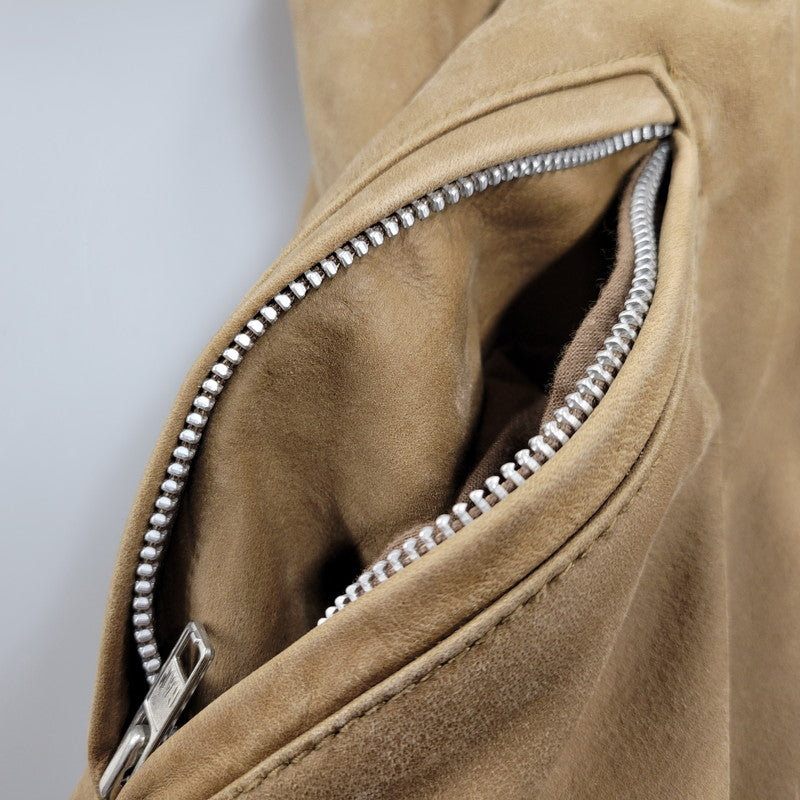 【現状渡し品】【メンズ】 OLD GAP オールドギャップ COW LEATHER DOUBLE RIDERS JACKET カウレザーダブルライダースジャケット アウター 146-260208-tt-11-izu サイズ：L カラー：ブラウン 万代Net店