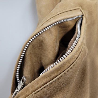 【現状渡し品】【メンズ】 OLD GAP オールドギャップ COW LEATHER DOUBLE RIDERS JACKET カウレザーダブルライダースジャケット アウター 146-260208-tt-11-izu サイズ：L カラー：ブラウン 万代Net店
