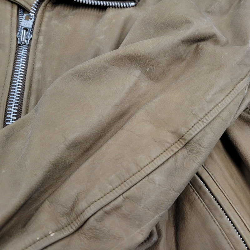【現状渡し品】【メンズ】 OLD GAP オールドギャップ COW LEATHER DOUBLE RIDERS JACKET カウレザーダブルライダースジャケット アウター 146-260208-tt-11-izu サイズ：L カラー：ブラウン 万代Net店