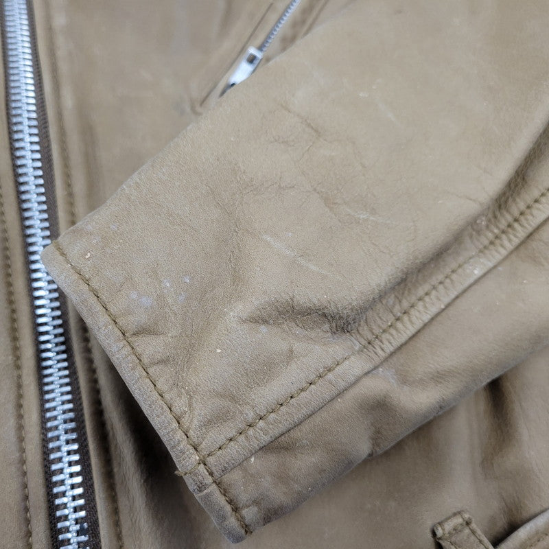 【現状渡し品】【メンズ】 OLD GAP オールドギャップ COW LEATHER DOUBLE RIDERS JACKET カウレザーダブルライダースジャケット アウター 146-260208-tt-11-izu サイズ：L カラー：ブラウン 万代Net店