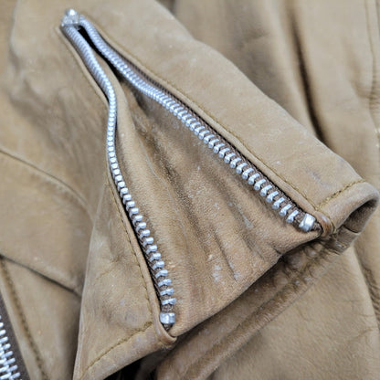 【現状渡し品】【メンズ】 OLD GAP オールドギャップ COW LEATHER DOUBLE RIDERS JACKET カウレザーダブルライダースジャケット アウター 146-260208-tt-11-izu サイズ：L カラー：ブラウン 万代Net店