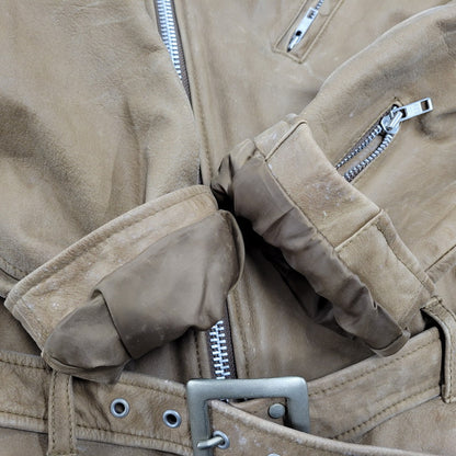 【現状渡し品】【メンズ】 OLD GAP オールドギャップ COW LEATHER DOUBLE RIDERS JACKET カウレザーダブルライダースジャケット アウター 146-260208-tt-11-izu サイズ：L カラー：ブラウン 万代Net店