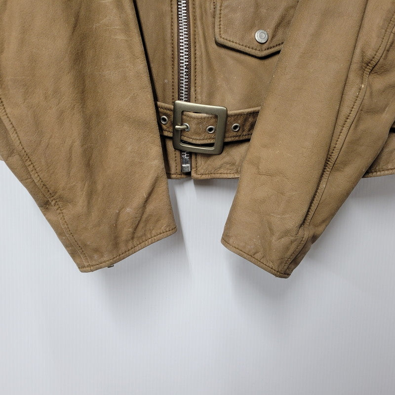 【現状渡し品】【メンズ】 OLD GAP オールドギャップ COW LEATHER DOUBLE RIDERS JACKET カウレザーダブルライダースジャケット アウター 146-260208-tt-11-izu サイズ：L カラー：ブラウン 万代Net店