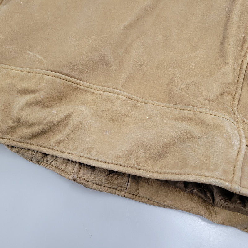 【現状渡し品】【メンズ】 OLD GAP オールドギャップ COW LEATHER DOUBLE RIDERS JACKET カウレザーダブルライダースジャケット アウター 146-260208-tt-11-izu サイズ：L カラー：ブラウン 万代Net店