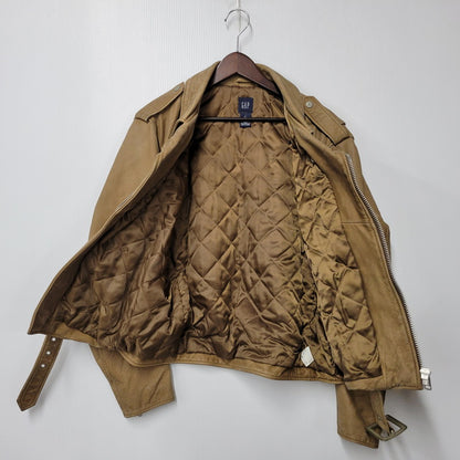 【現状渡し品】【メンズ】 OLD GAP オールドギャップ COW LEATHER DOUBLE RIDERS JACKET カウレザーダブルライダースジャケット アウター 146-260208-tt-11-izu サイズ：L カラー：ブラウン 万代Net店