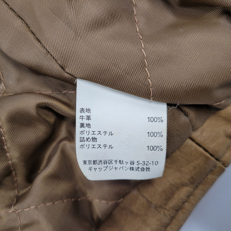 【現状渡し品】【メンズ】 OLD GAP オールドギャップ COW LEATHER DOUBLE RIDERS JACKET カウレザーダブルライダースジャケット アウター 146-260208-tt-11-izu サイズ：L カラー：ブラウン 万代Net店