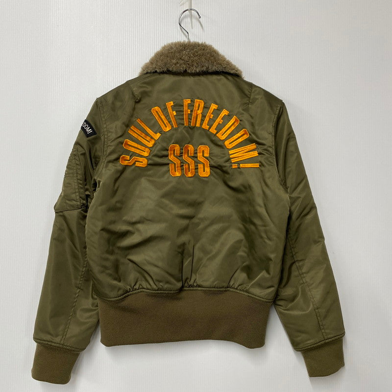 【中古品】【メンズ】 SOUL OF FREEDOM ソウルオブフリーダム FLIGHT JACKET フライトジャケット アウター 145-260211-tt-08-izu サイズ：M カラー：カーキ 万代Net店