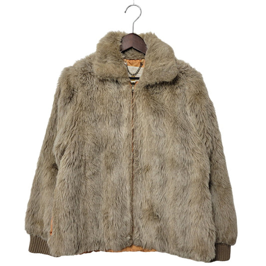 【現状渡し品】【メンズ】 WHITE STAG ホワイトスタッグ FUR BLOUSON JACKET ファーブルゾンジャケット 146-260208-tt-08-izu サイズ：10 カラー：ベージュ 万代Net店