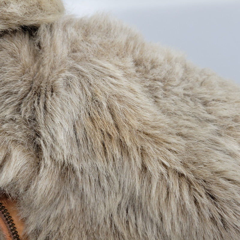 【現状渡し品】【メンズ】 WHITE STAG ホワイトスタッグ FUR BLOUSON JACKET ファーブルゾンジャケット 146-260208-tt-08-izu サイズ：10 カラー：ベージュ 万代Net店