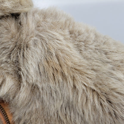 【現状渡し品】【メンズ】 WHITE STAG ホワイトスタッグ FUR BLOUSON JACKET ファーブルゾンジャケット 146-260208-tt-08-izu サイズ：10 カラー：ベージュ 万代Net店