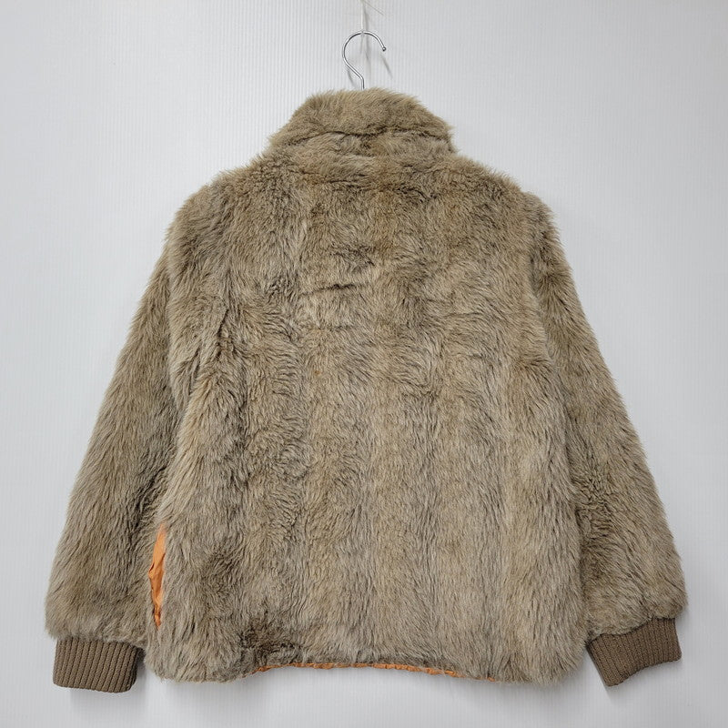 【現状渡し品】【メンズ】 WHITE STAG ホワイトスタッグ FUR BLOUSON JACKET ファーブルゾンジャケット 146-260208-tt-08-izu サイズ：10 カラー：ベージュ 万代Net店