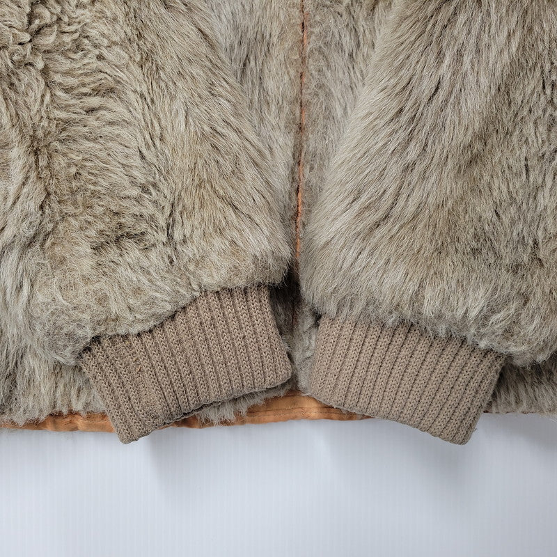 【現状渡し品】【メンズ】 WHITE STAG ホワイトスタッグ FUR BLOUSON JACKET ファーブルゾンジャケット 146-260208-tt-08-izu サイズ：10 カラー：ベージュ 万代Net店