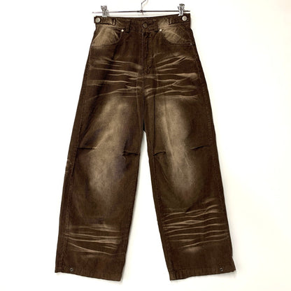 【中古品】【メンズ】 BJHG ビージャストハグ BJHG-24CCK452 CORDUROY PANTS コーデュロイ パンツ ボトムス 153-260213-kh-05-izu サイズ：S カラー：ブラウン 万代Net店