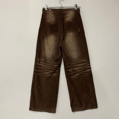 【中古品】【メンズ】 BJHG ビージャストハグ BJHG-24CCK452 CORDUROY PANTS コーデュロイ パンツ ボトムス 153-260213-kh-05-izu サイズ：S カラー：ブラウン 万代Net店