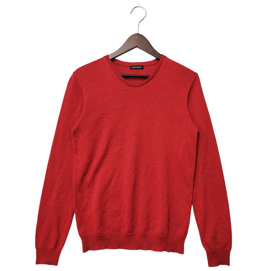 【中古品】【メンズ】 B6DK01 WOOL KNIT TEE ウール ニット ティー トップス 長袖 140-260209-cs-19-izu サイズ：不明 カラー：レッド 万代Net店