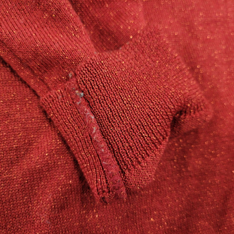 【中古品】【メンズ】 B6DK01 WOOL KNIT TEE ウール ニット ティー トップス 長袖 140-260209-cs-19-izu サイズ：不明 カラー：レッド 万代Net店