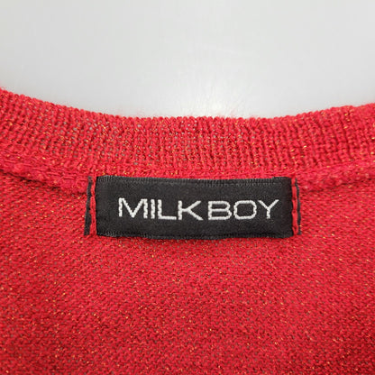 【中古品】【メンズ】 B6DK01 WOOL KNIT TEE ウール ニット ティー トップス 長袖 140-260209-cs-19-izu サイズ：不明 カラー：レッド 万代Net店