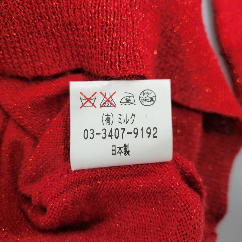【中古品】【メンズ】 B6DK01 WOOL KNIT TEE ウール ニット ティー トップス 長袖 140-260209-cs-19-izu サイズ：不明 カラー：レッド 万代Net店