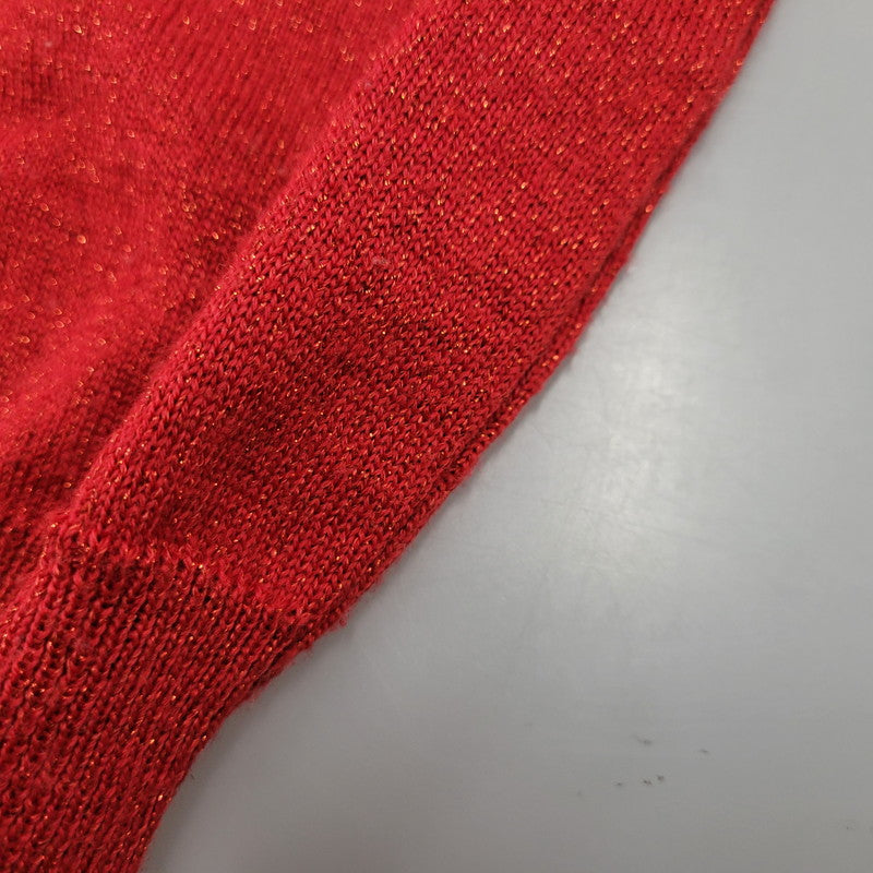 【中古品】【メンズ】 B6DK01 WOOL KNIT TEE ウール ニット ティー トップス 長袖 140-260209-cs-19-izu サイズ：不明 カラー：レッド 万代Net店