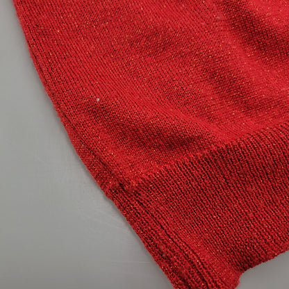 【中古品】【メンズ】 B6DK01 WOOL KNIT TEE ウール ニット ティー トップス 長袖 140-260209-cs-19-izu サイズ：不明 カラー：レッド 万代Net店