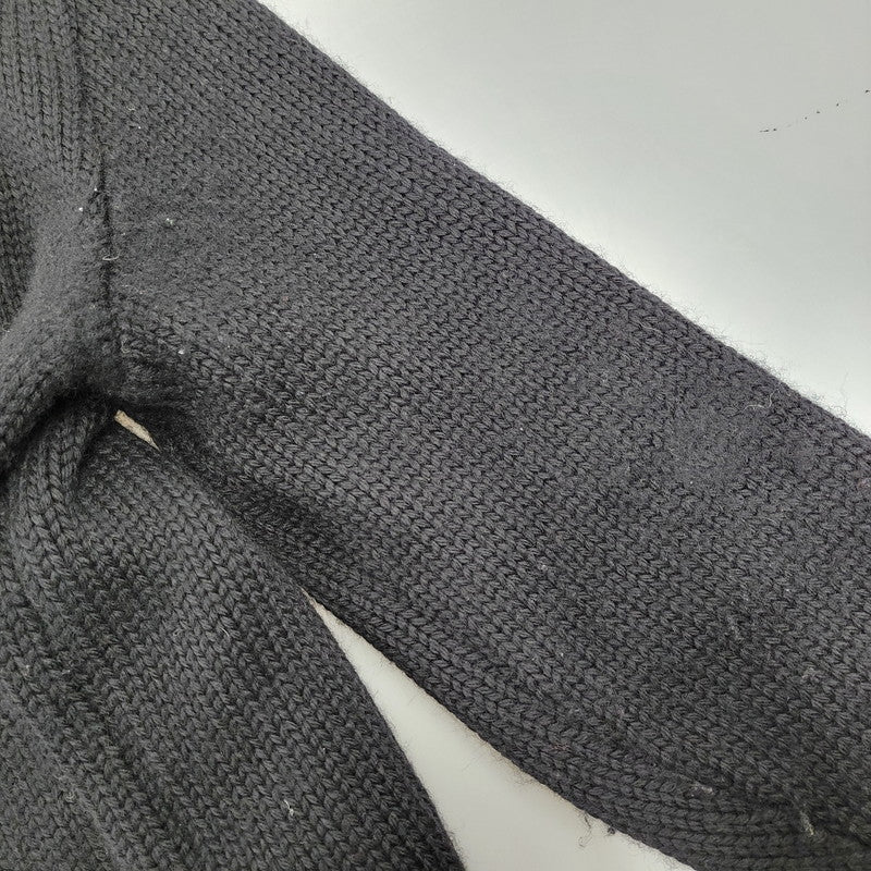 【中古品】【メンズ】 BLACK SIGN ブラックサイン WOOL KNIT SHIRT ウールニットシャツ トップス 145-260208-tt-09-izu サイズ：38 カラー：ブラック 万代Net店