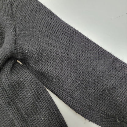 【中古品】【メンズ】 BLACK SIGN ブラックサイン WOOL KNIT SHIRT ウールニットシャツ トップス 145-260208-tt-09-izu サイズ：38 カラー：ブラック 万代Net店