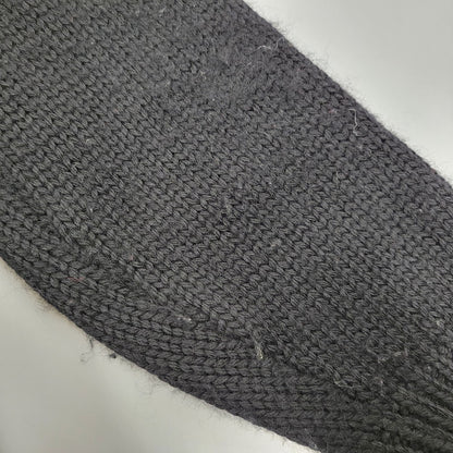 【中古品】【メンズ】 BLACK SIGN ブラックサイン WOOL KNIT SHIRT ウールニットシャツ トップス 145-260208-tt-09-izu サイズ：38 カラー：ブラック 万代Net店
