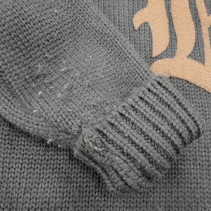 【中古品】【メンズ】 BLACK SIGN ブラックサイン WOOL KNIT SHIRT ウールニットシャツ トップス 145-260208-tt-09-izu サイズ：38 カラー：ブラック 万代Net店