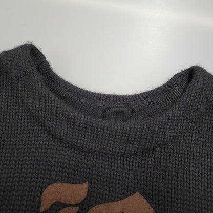 【中古品】【メンズ】 BLACK SIGN ブラックサイン WOOL KNIT SHIRT ウールニットシャツ トップス 145-260208-tt-09-izu サイズ：38 カラー：ブラック 万代Net店