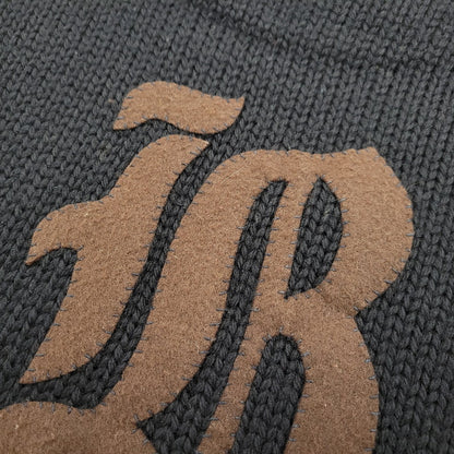 【中古品】【メンズ】 BLACK SIGN ブラックサイン WOOL KNIT SHIRT ウールニットシャツ トップス 145-260208-tt-09-izu サイズ：38 カラー：ブラック 万代Net店