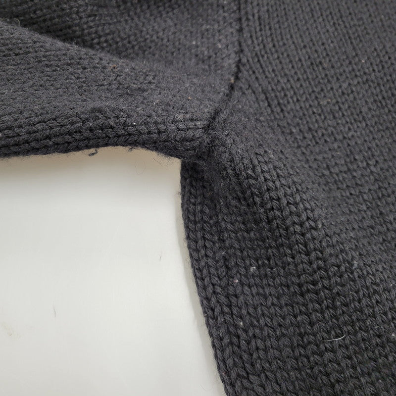 【中古品】【メンズ】 BLACK SIGN ブラックサイン WOOL KNIT SHIRT ウールニットシャツ トップス 145-260208-tt-09-izu サイズ：38 カラー：ブラック 万代Net店